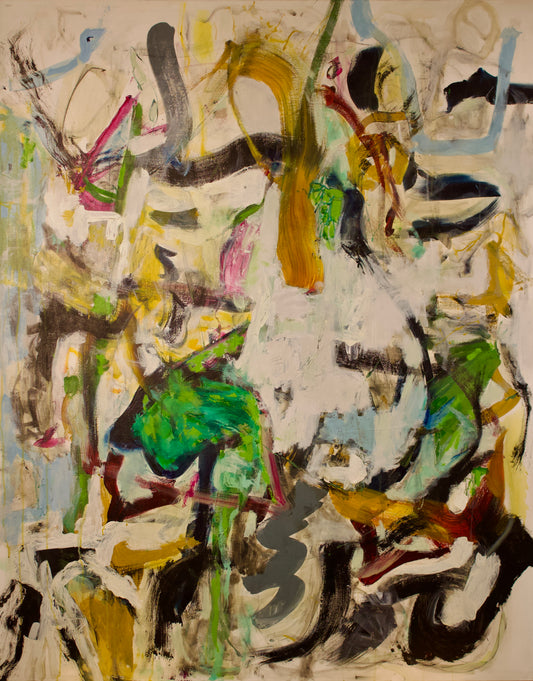 The Maker, 2025, acrylic on canvas, 60in x 48in, by Carmen Peer
