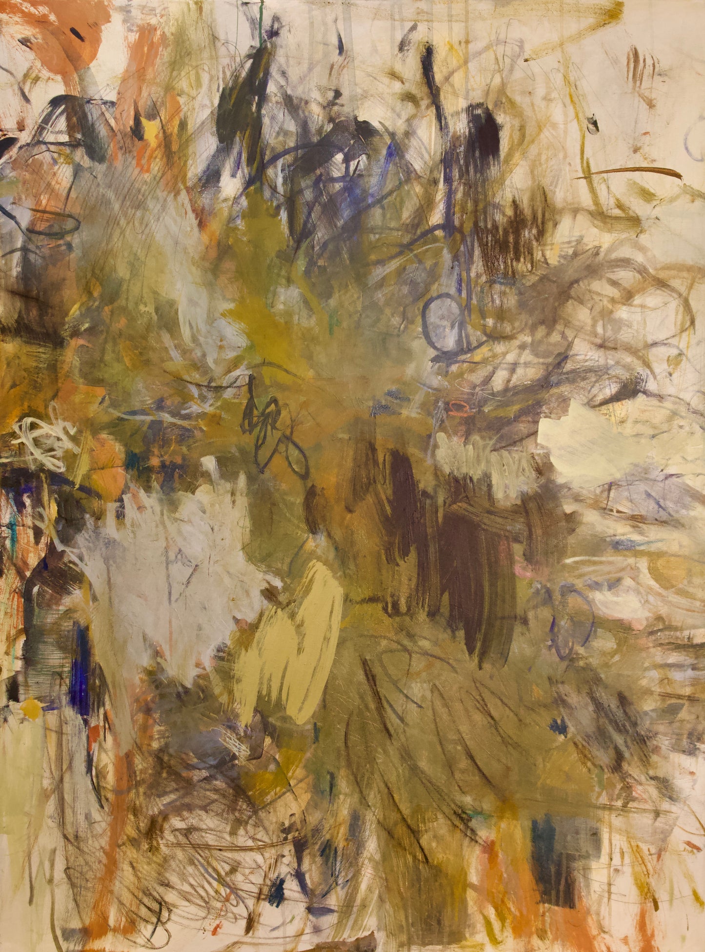 Nest, 2023, acrylic on paper, 48in x 36in, by Carmen Peer
