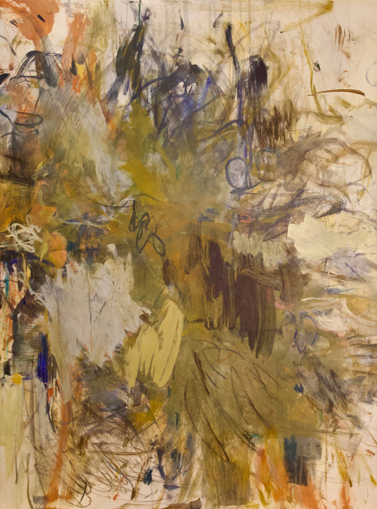 Nest, 2023, acrylic on paper, 48in x 36in, by Carmen Peer